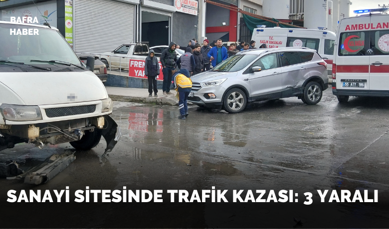 Bafra’da trafik kazası: 3 yaralı