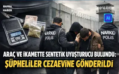 Bafra'da uyuşturucu operasyonu: 2 tutuklama