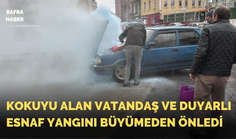 Kokuyu Alan Vatandaş Ve Duyarlı Esnaf Yangını Büyümeden Önledi