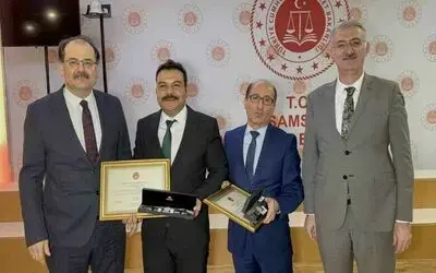 Samsun’da başarılı hâkimlere Adalet Başarı Belgesi
