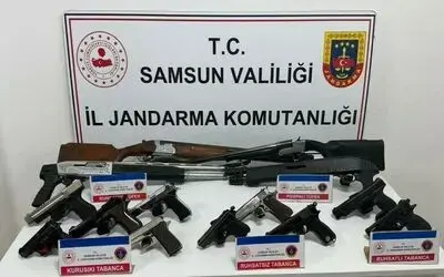Sosyal medyada silahla ateş eden 6 kişi silahlarıyla yakalandı
