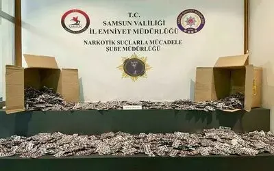 Samsun’da 80 bin uyuşturucu hap ele geçirildi
