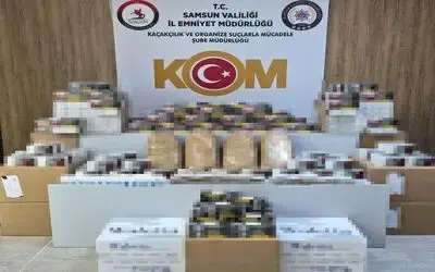 Tütün operasyonunda iş yeri ve depoya baskın
