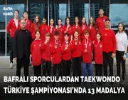 Bafralı Sporculardan Taekwondo Türkiye Şampiyonası’nda 13 Madalya