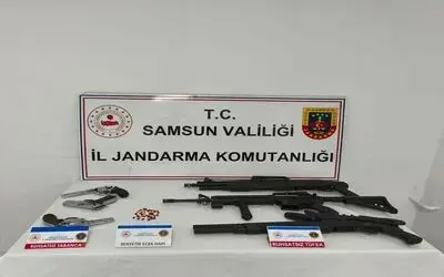 Jandarma ruhsatsız silah ele geçirdi
