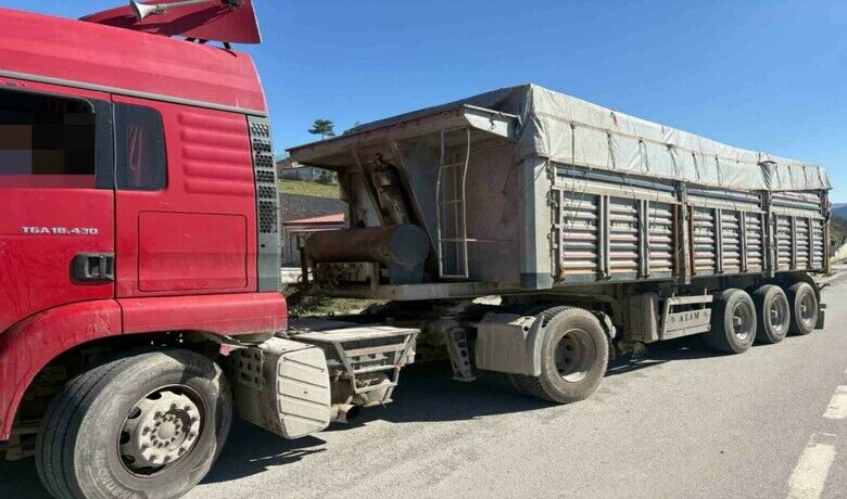 Kantara girmeyen tıra 48 bin 70 TL ceza
