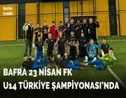 Bafra 23 Nisan Fk U14 Türkiye Şampiyonası’nda