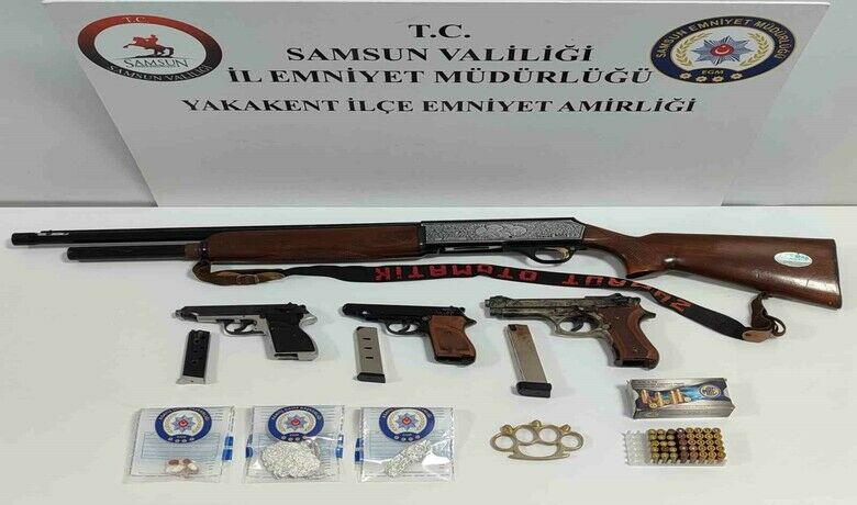 Yakakent’te uyuşturucu ve silah ele geçirildi
