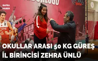 Okullar Arası 50 Kg Güreş İl Birincisi Zehra Ünlü