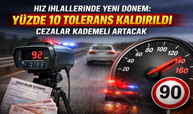 Hız İhlallerinde Yeni Dönem: Yüzde 10 Tolerans Kaldırıldı!