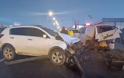 Bafra’da otomobil minibüse çarptı: 1 yaralı