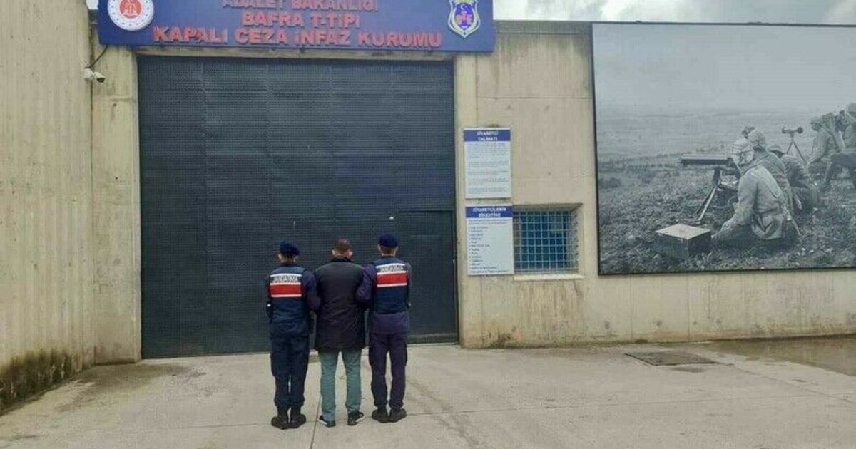 Bafra'da 18 yıl hapis cezası bulunan firari jandarma operasyonuyla yakalandı