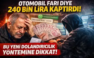 Yeni bir dolandırıcılık yöntemi: Vatandaş 240 bin lira dolandırıldı