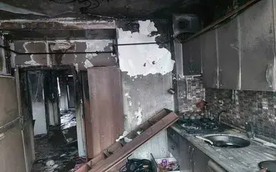 Samsun’da apartman dairesi küle döndü
