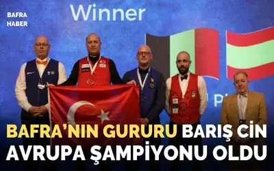 Bafra’nın Gururu Barış Cin Avrupa Şampiyonu Oldu