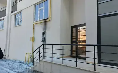 Bafra’da elektrik panosu yangını