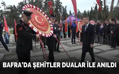 Şehitler Bafra’da dualarla anıldı