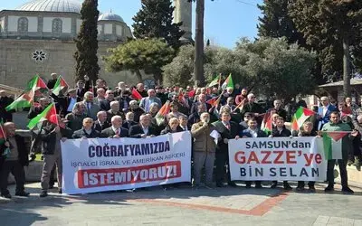 Samsun’dan Gazze’ye bin selam
