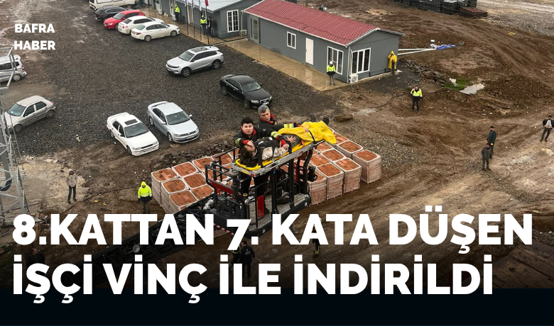 Bafra’da inşaatta iş kazası: 1 yaralı