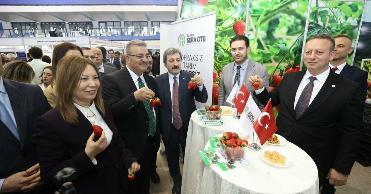 Bafra standına yoğun ilgi
