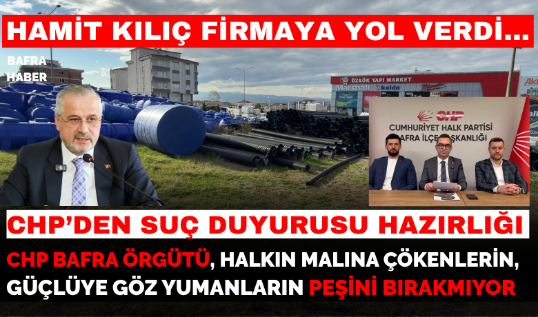 Bafra’da Yol Ve Yeşil Alan Tartışması Yeniden Gündemde: Chp’den Suç Duyurusu Açıklaması