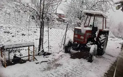 Kavak’ta kar yağışı
