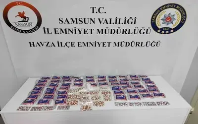 Havza'da uyuşturucu operasyonu: 3 bin 359 adet hap ele geçirildi
