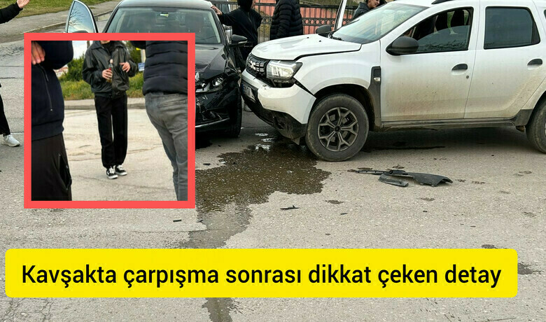 Bafra’da Kavşakta Kaza: Otomobiller Çarpıştı