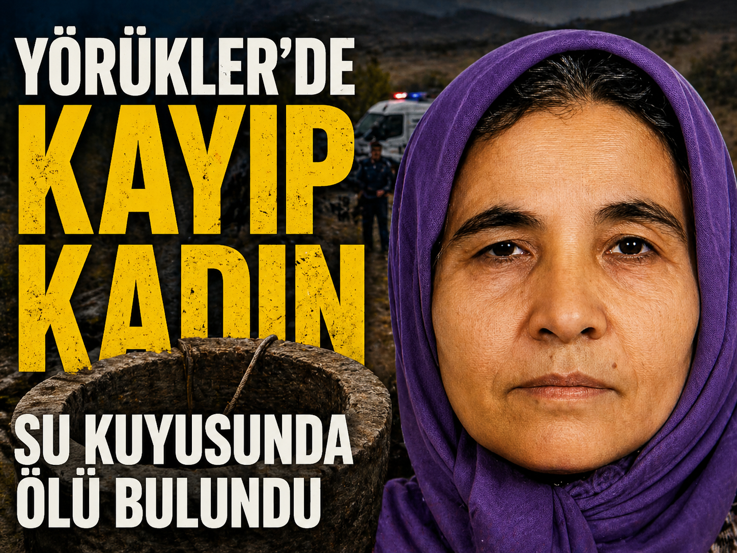 Kayıp kadın su kuyusunda ölü bulundu
