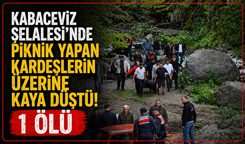 Kabaceviz Şelalesi’nde piknik yapan kardeşlerinüzerine kaya düştü: 1 ölü