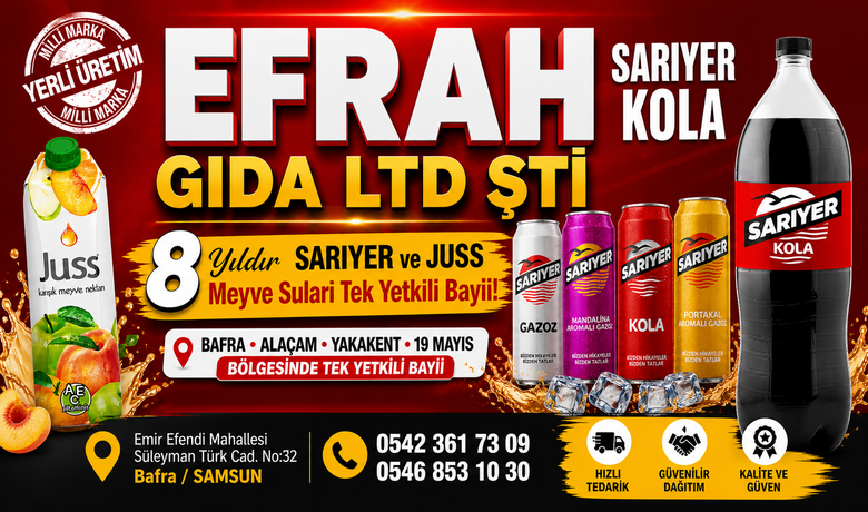 Efrah Gıda 8 Yıldır Sarıyer Kola Ve Juss Yetkili Bayii