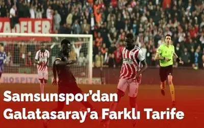 Samsunspor’dan Galatasaray’a Farklı Tarife