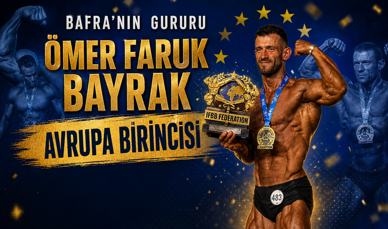 Bafralı Ömer Faruk Bayrak Avrupa Şampiyonu Oldu