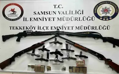 Samsun’da ruhsatsız silah operasyonu
