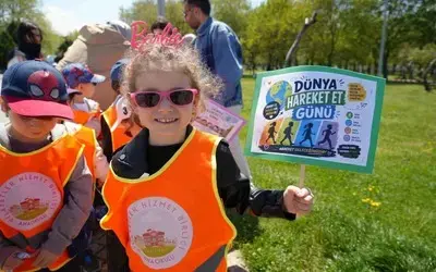 "Hareket et, sağlıklı kal" mesajı miniklerden geldi
