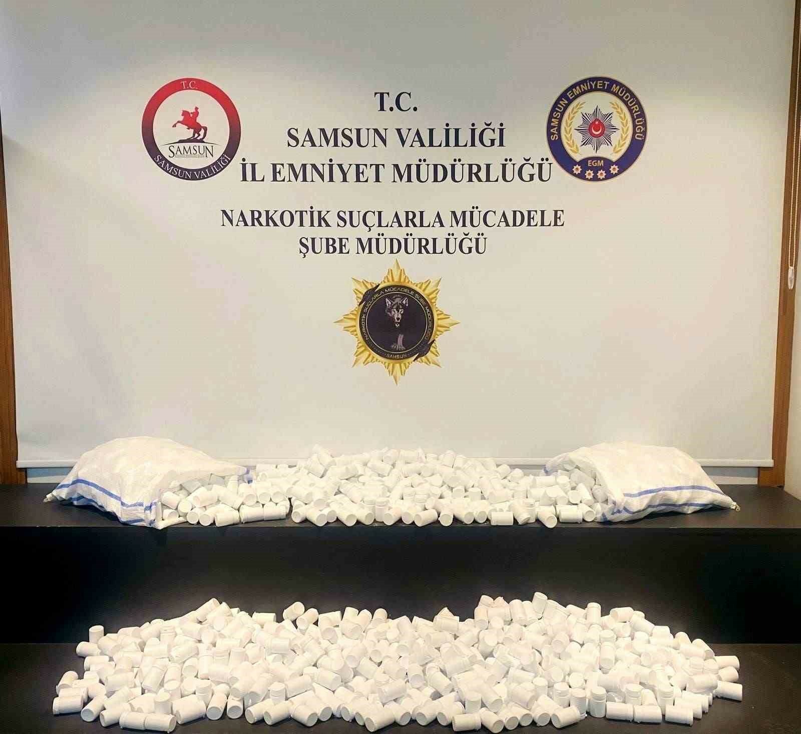 Samsun’da 51 bin 800 uyuşturucu hap ele geçirildi
