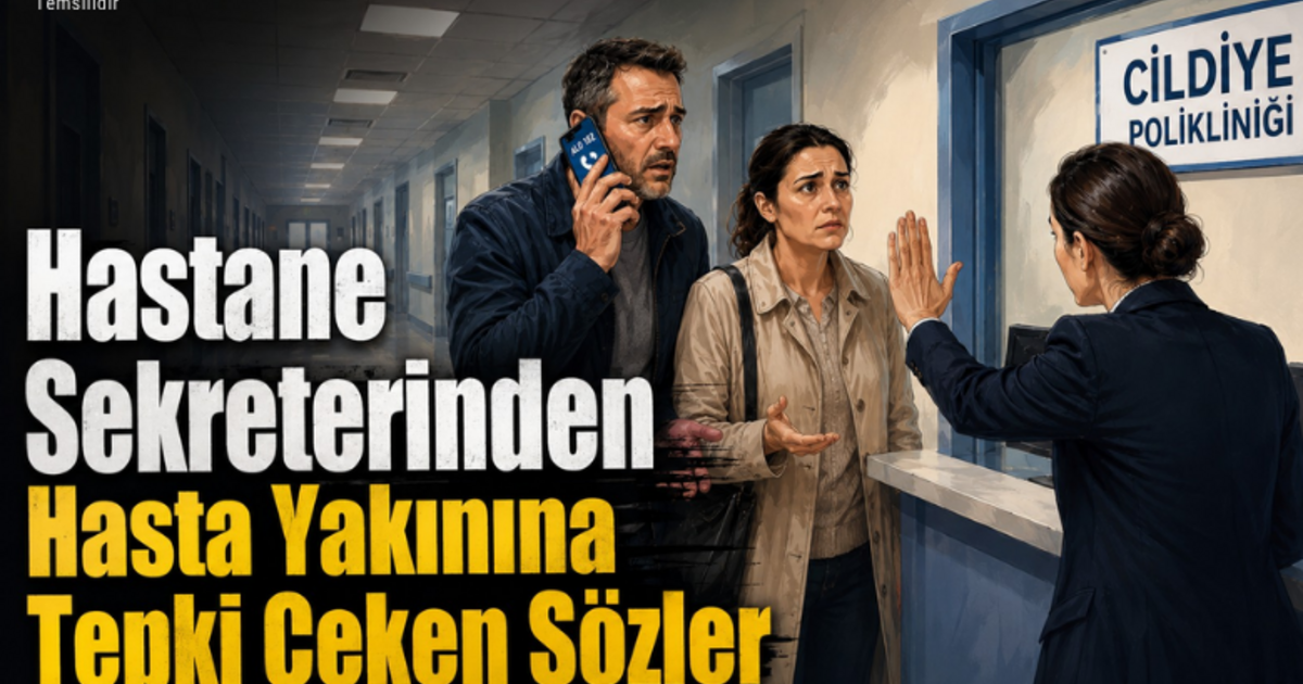 Hastane Sekreterinden Hasta Yakınına Tepki Çeken Sözler 