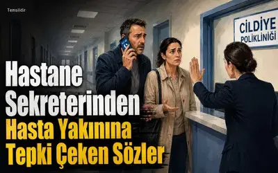 Hastane Sekreterinden Hasta Yakınına Tepki Çeken Sözler 
