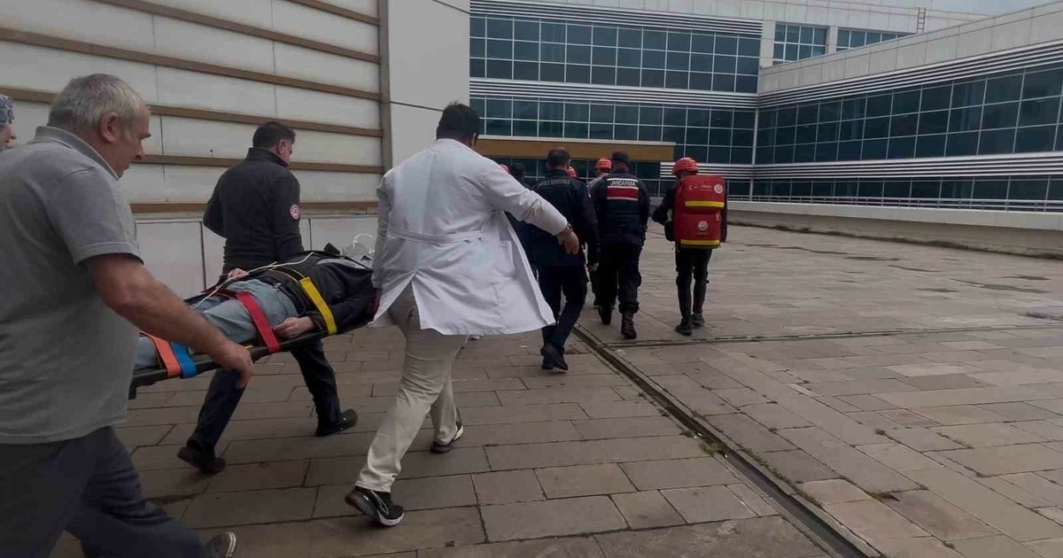 Bafra Devlet Hastanesi’nde Yangın Tatbikatı
