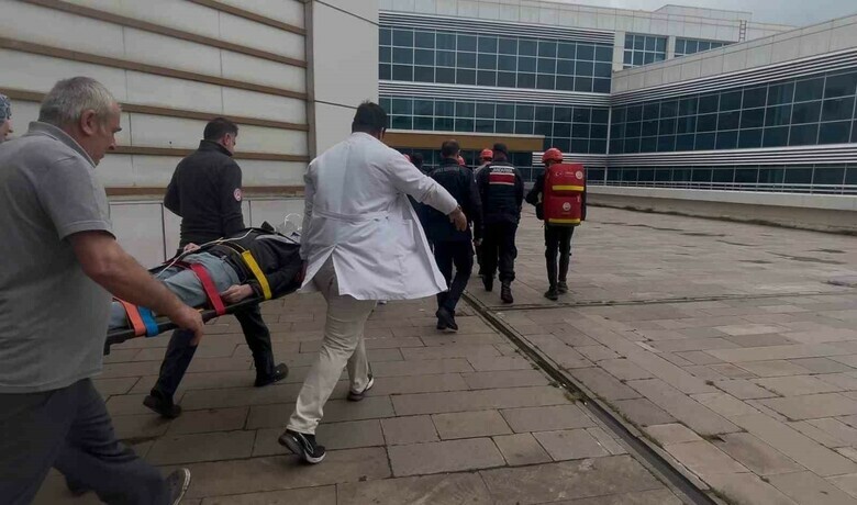 Bafra Devlet Hastanesi’nde Yangın Tatbikatı
