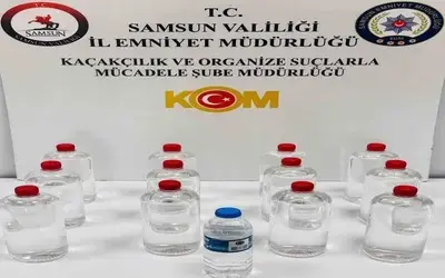 Sahte Alkol Operasyonu: 12 Litre Etil Alkol Ele Geçirildi
