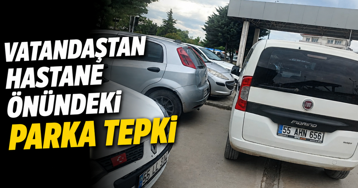 Bafra Devlet Hastanesi Önündeki Park Tepki Çekti