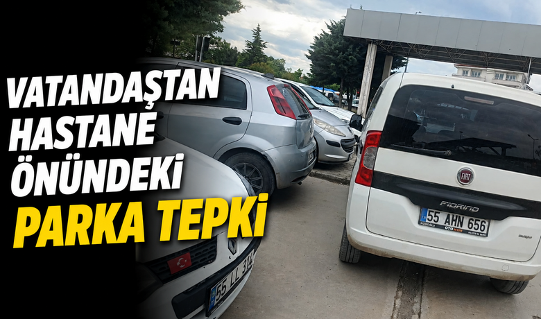 Bafra Devlet Hastanesi Önündeki Park Tepki Çekti