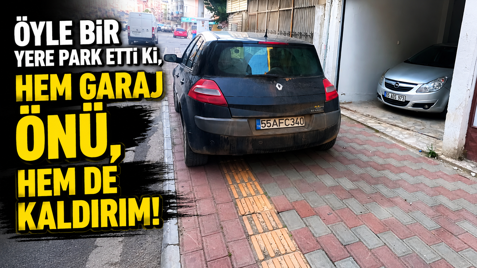 Garaj Önüne Ve Kaldırıma Park Tepki Çekti
