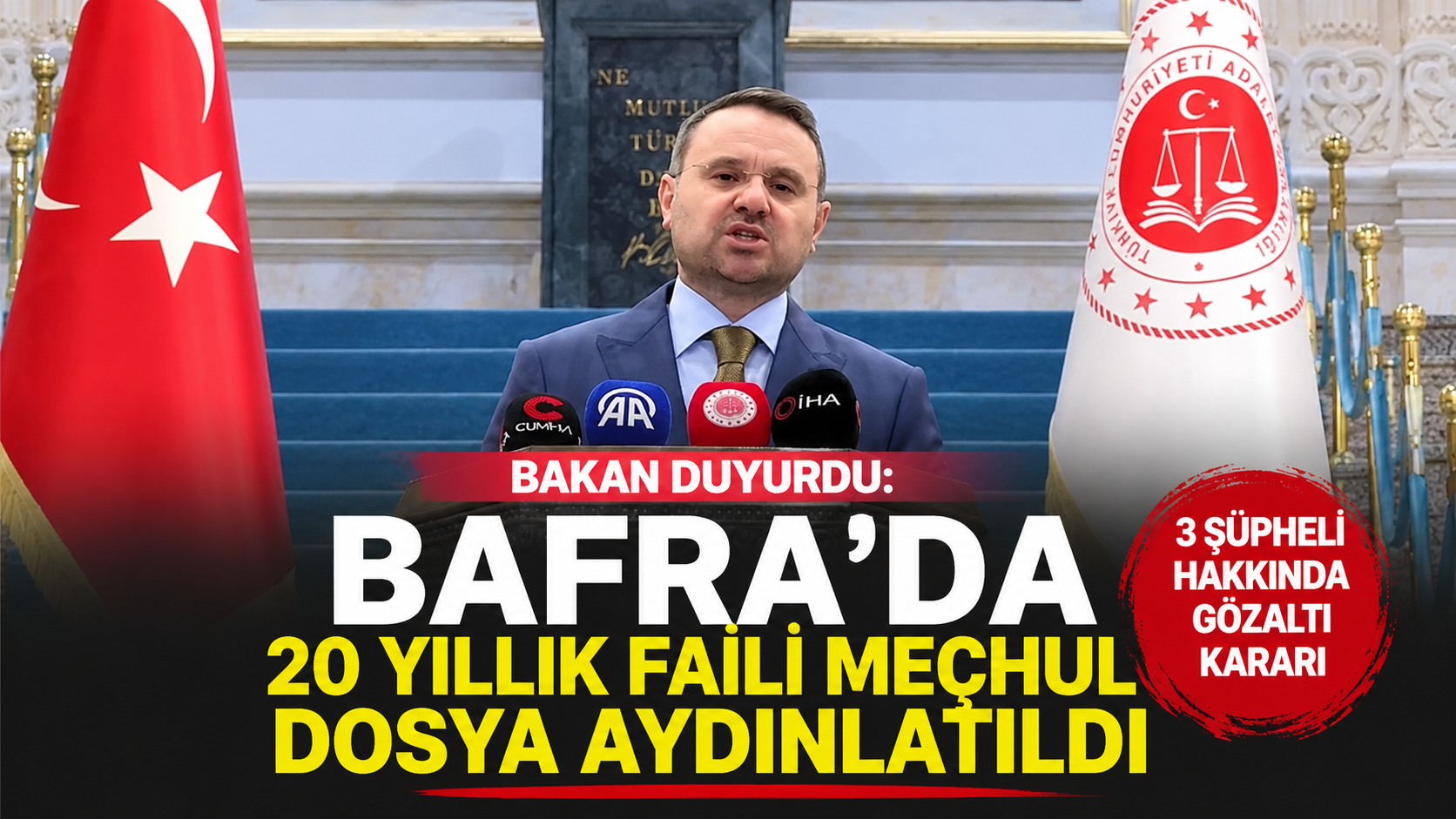 Bafra'da 20 Yıllık Faili Meçhul Dosya Aydınlatıldı