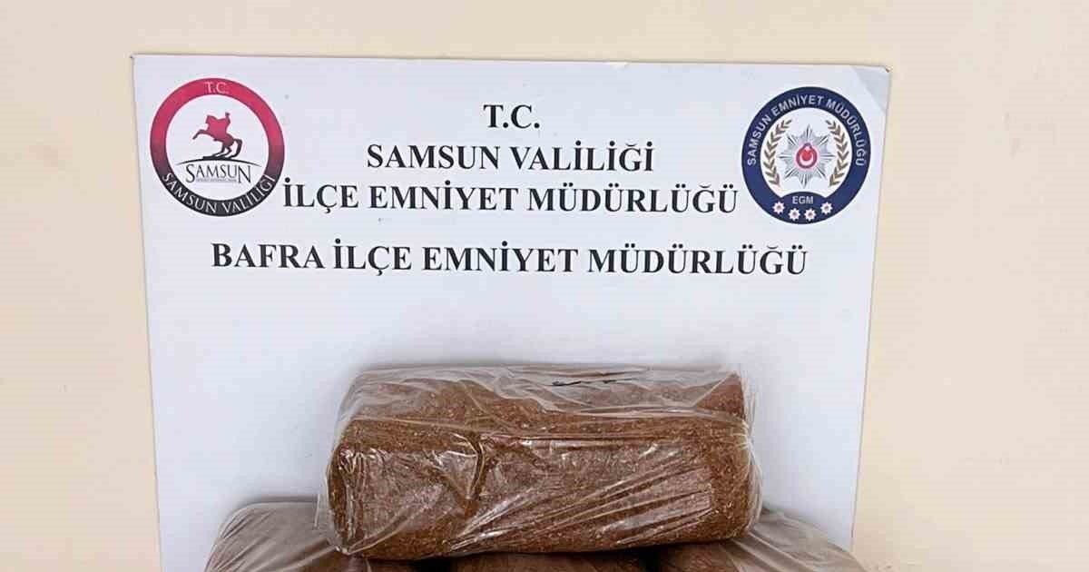 Bafra’da 60 Kilo Kaçak Tütün Ele Geçirildi
