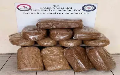 Bafra’da 60 Kilo Kaçak Tütün Ele Geçirildi
