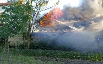 Havza’da Müstakil Evde Yangın
