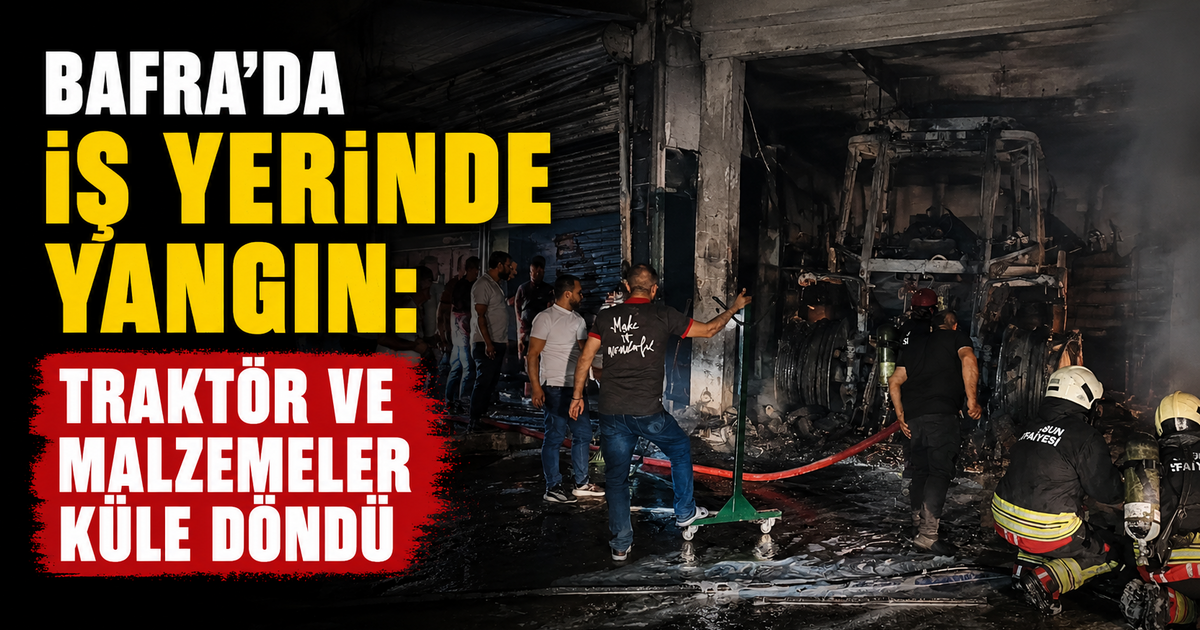 Kızılırmak Sanayi Sitesi’nde İş Yeri Yangını