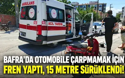 Bafra’da Motosiklet Sürücüsü Yaralandı
